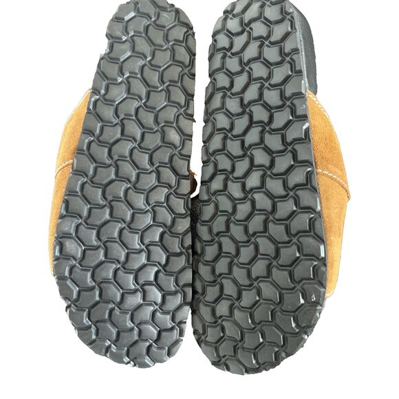 STAUD Cyprus Suede Slides Tan Color Sandals MSRP $295 New Size 42/ US 12 - Picture 7 of 8